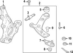 54501-cw050 Kia Genuine Lower Control Arm