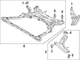 54501-gg000 Kia Genuine Lower Control Arm
