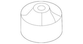 54584-k0000 Kia Genuine Lower Control Arm Bushing