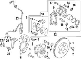 58930-at000 Kia Genuine Abs Sensor