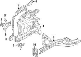 64587-p1000 Kia Genuine Fender Mtg Bkt