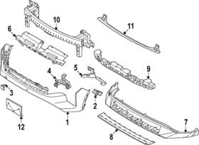 64900-gg010 Kia Genuine Impact Bar