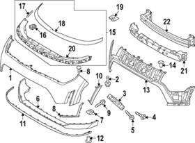 64900-k0600 Kia Genuine Impact Bar