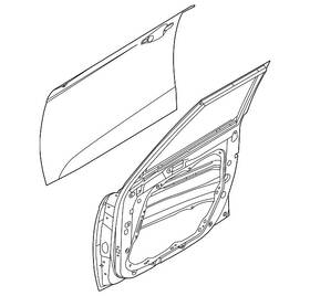 76004-k0001 Kia Genuine Door Shell