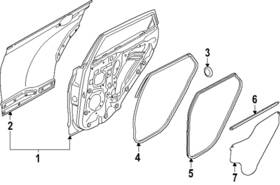 77004-gg000 Kia Genuine Door Shell