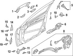 81320-m7120 Kia Genuine Latch Assembly