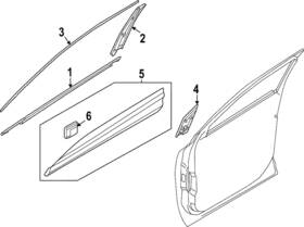 82220-p1100 Kia Genuine Belt Molding