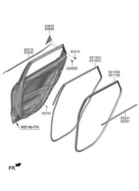 83210-q5010 Kia Genuine Belt Molding