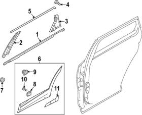 83280-p1000 Kia Genuine Applique
