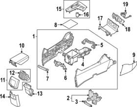 84650-dw050fhv Kia Genuine Upper Trim Panel