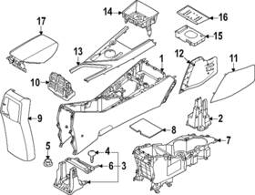 84680-at000 Kia Genuine Storage Compartment
