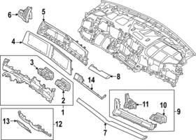 84792-p1000wk Kia Genuine Center Molding