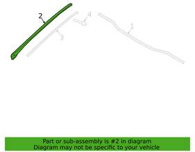 86140-r5000 Kia Oe Oem Genuine Windshield Reveal Side Molding 86140r5000