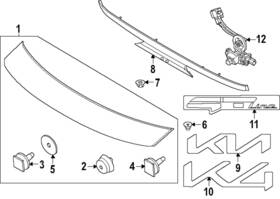 86310-gg000 Kia Genuine Deck Lid Emblem