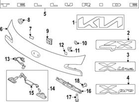86315-s9610 Kia Genuine Nameplate