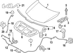 86455-p1000 Kia Genuine Front Seal