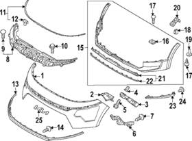 86555-at000 Kia Genuine Lower Cover Bracket
