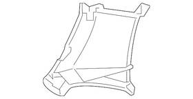 86575-4u500 Kia Genuine Radiator Support Air Deflector