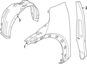 86812-cv500 Kia Genuine Fender Liner