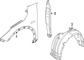 86812-gg000 Kia Genuine Fender Liner