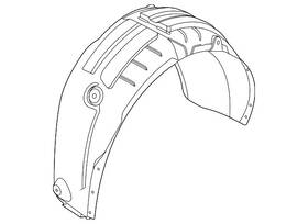 86822-l2500 Kia Genuine Wheelhouse Liner