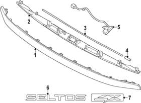 87311-q5500 Kia Genuine Molding