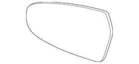 87611-m7030 Kia Genuine Mirror Glass
