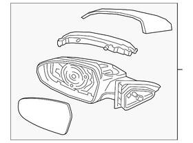 87620-m7000 Kia Genuine Mirror Assembly
