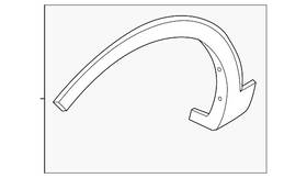87712-r5500bkl Kia Genuine Wheel Opening Molding