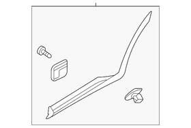 87732-p2000 Kia Genuine Body Side Molding
