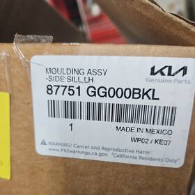 87751-gg000bkl Kia Genuine Rocker Molding