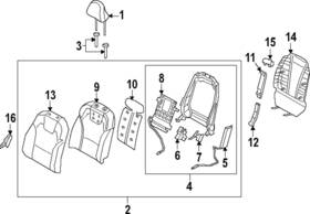 88360-s9600xnl Kia Genuine Seat Back Cover