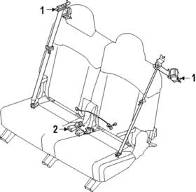 89813-do500rbq Kia Genuine Outer Belt Assembly