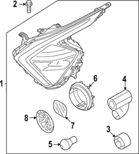 92102-p1080 Kia Genuine Composite Assembly