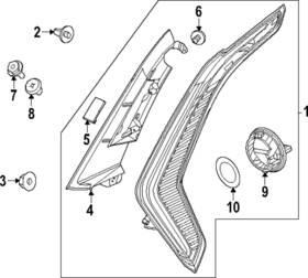 92401-at010 Kia Genuine Tail Lamp Assembly