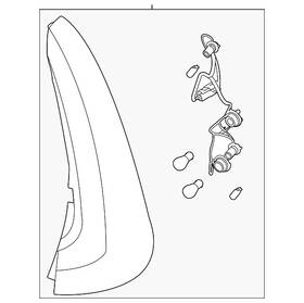 92402-k0610 Kia Genuine Tail Lamp Assembly