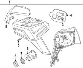 92402-l2650 Kia Genuine Tail Lamp Assembly