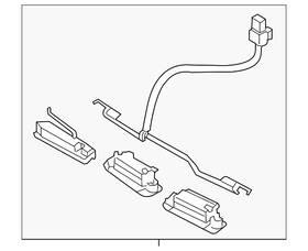 92501-3w000 Kia Genuine License Lamp