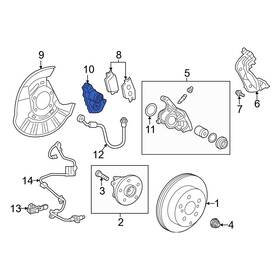 4631033010 Lexus Oe For Nx250 2022-2025 Rear Parking Brake Actuator