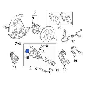 90015ah005 Lexus Oe For Nx250 2022-2025 Parking Brake Actuator O-ring