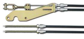 Ec-80tu Lokar Transmission Mount Emergency Brake Cables - Black Housing