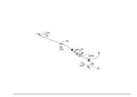 197-420-03-85 Mercedes-benz Genuine Brake Cable