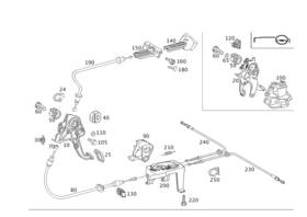 Mercedes-benz 211420248564 Genuine Brake Cable