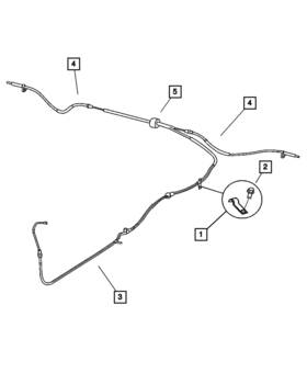 04683912ad Mopar Genuine Parking Brake Cable Front