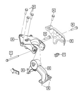 06104364aa Mopar Genuine Hex Head Bolt And Washer 6104364aa