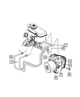 06508841aa Mopar Genuine Hex Flange Head Shoulder Screw Mounting 6508841aa