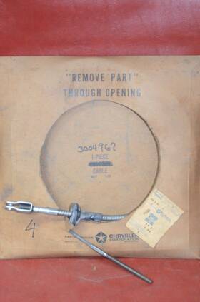 3004967 Mopar Nos 1969-71 Dodge 1 Ton Truck Front E-brake Emergency Brake Cable