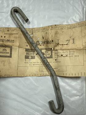 Mopar 3467903 Nos 1971 Emergency Brake Cable J Hook Challenger Plymouth Cuda