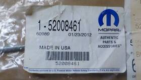 52008461 Mopar Parking Brake Extension Cable Fits Ram 1500 2500 3500 1994-1999