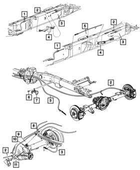 68149022ac Mopar Genuine Parking Brake Cable